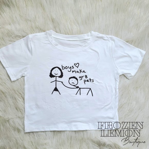 Sassy Cropped Graphic Tee! NWOT - Picture 1 of 4